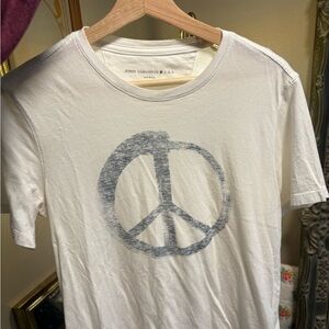 John Varvatos Gray Peace Graphic Tee